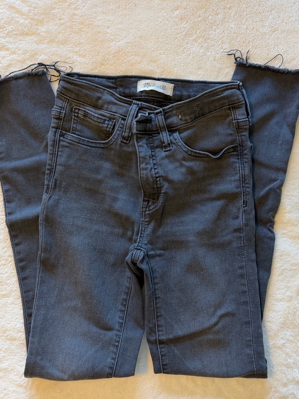 Madewell Charcoal Skinny High-Rise Jeans